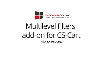Multilevel filters add-on for CS-Cart