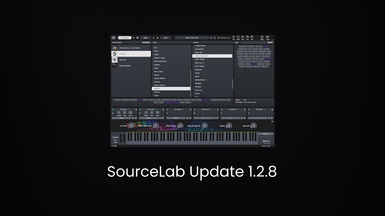 SourceLab 1.2.8 — нарезка в MIDI, начальная интеграция нарезки и многое другое