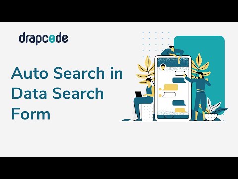 Auto Search in Data Search Form for Data Group and Data Table