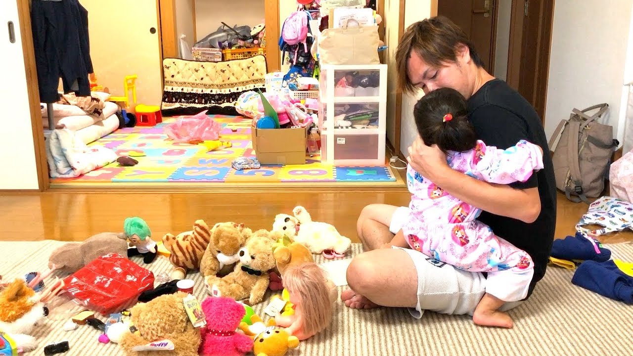 ばしゃに怒られて泣いちゃったらんらん