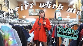 COME THRIFT WITH ME // Spending $120 at Buffalo Exchange!!! + Try On Haul