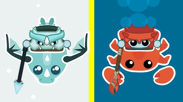 Starve.io How to Ride a New King Crabs and a New Baby Dragon