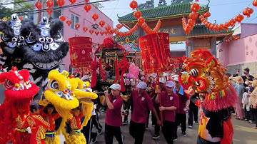 Diễu Hành Lân Sư Rồng Rước Cộ Bà Thiên Hậu tại Lễ Hội Làm Chay Thiên Hậu Cổ Miếu Bửu Long 2025