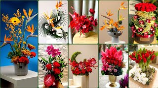 Most Beautiful Ikebana Floral Japanese flower centre pec arrgmant #trendingideas 2025