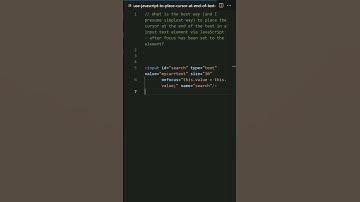 Use JavaScript to place cursor at end of text in text input element