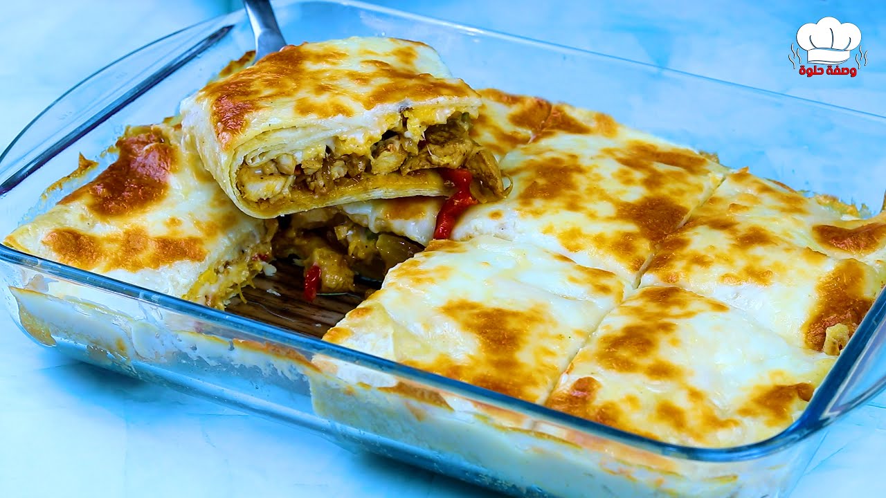 Тортилья с начинкой из курицы и бешамелем - замечательный рецепт