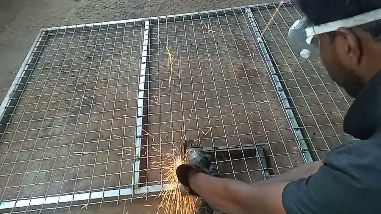 Let's weld the iron mesh to the iron frame | iron mesh | iron frame work | steel Mate lk