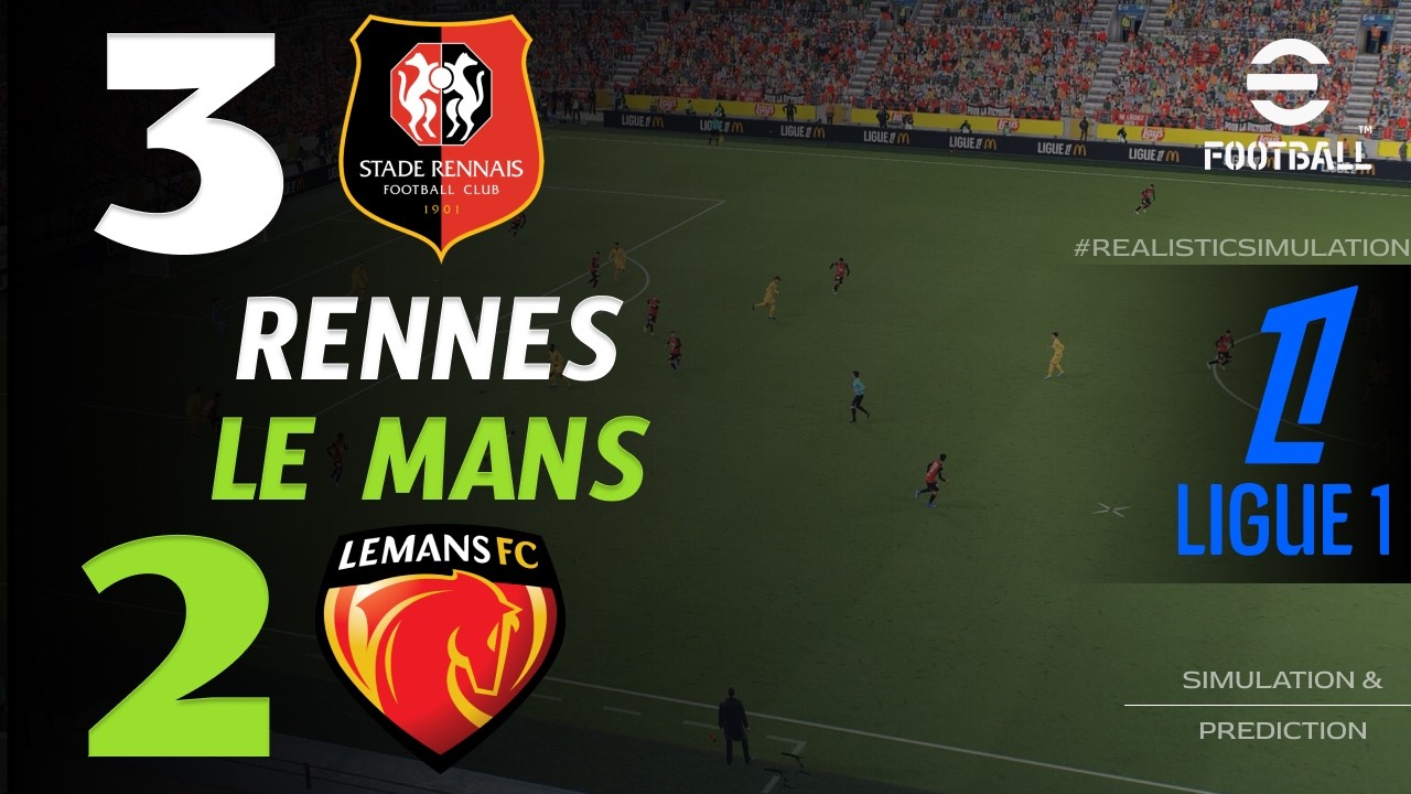 🔴 Résumé : Rennes vs Le Mans 3 - 2 I HIGHLIGHTS | Ligue 1 2026/27 – Simulation Efootball Pes21