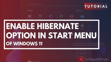 How to Enable Hibernate Option in Windows 11 Start Menu