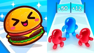 Food Run VS Join Blob Clash 3D Max Levels Unlocked Speedrun Gameplay
