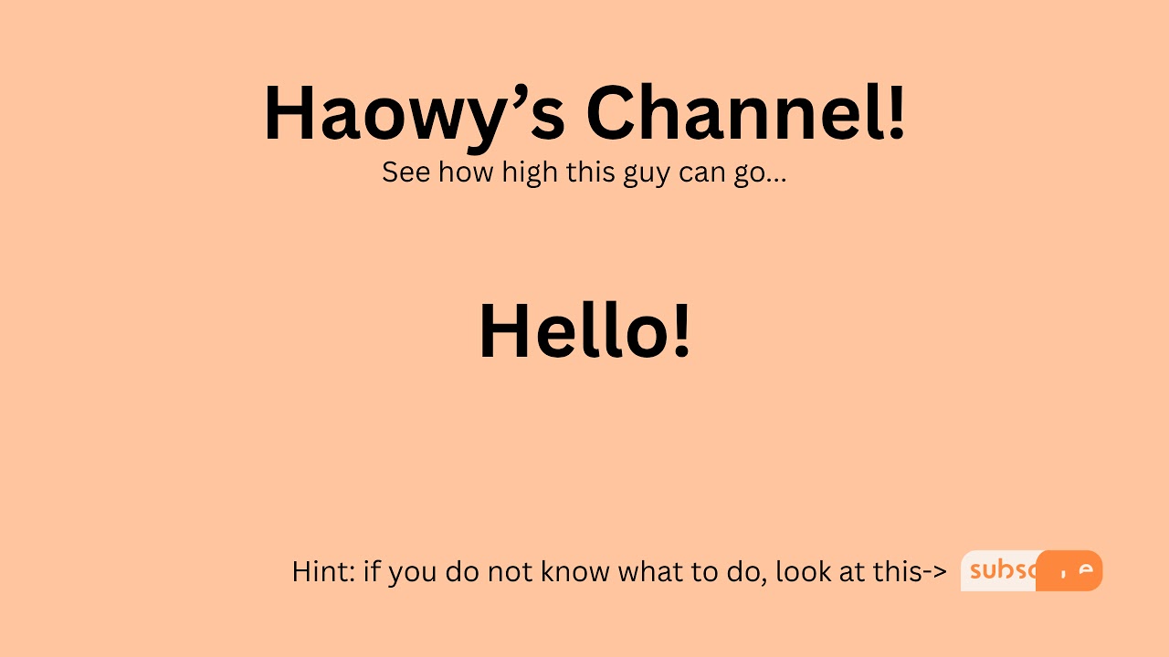 Live streaming of Haowy's Channel
