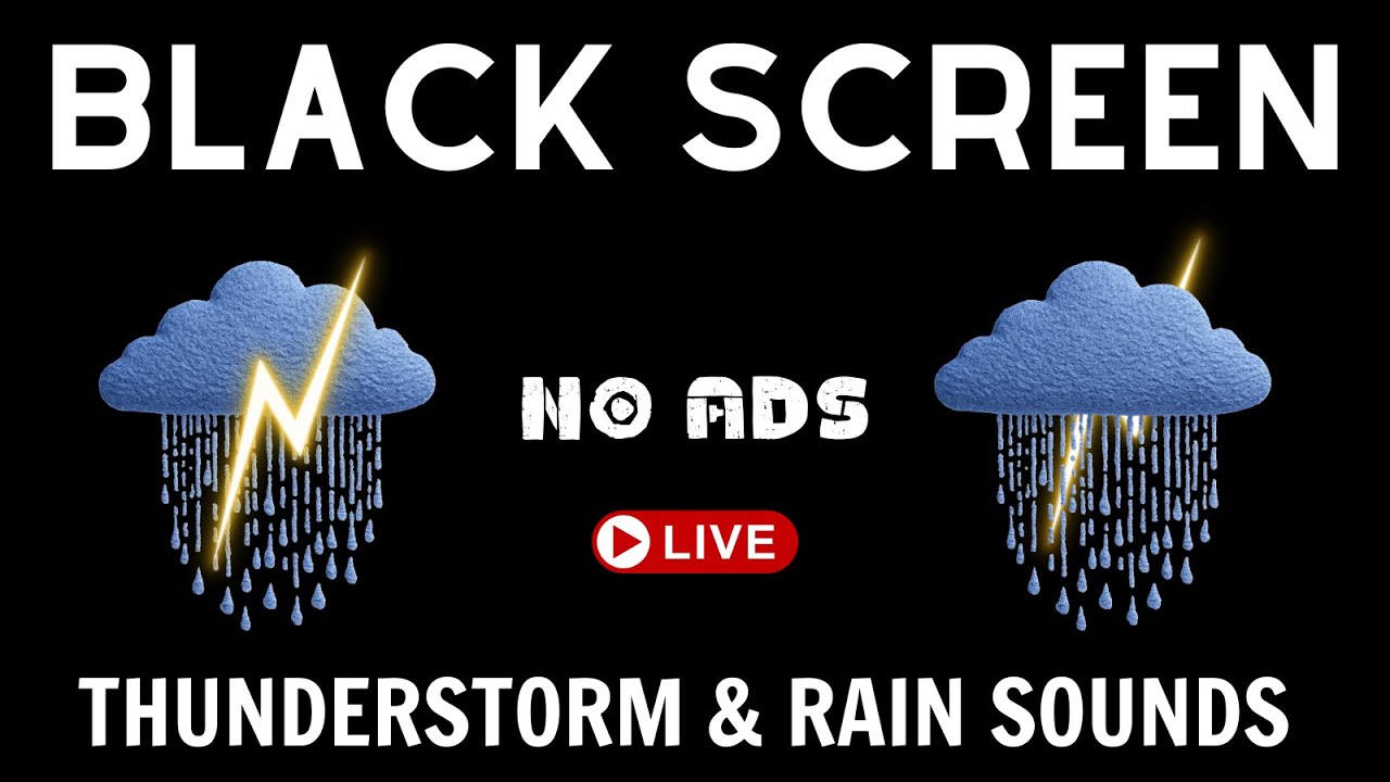 Thunderstorm & Rain Sounds for Sleep | 11 Hours of Calming Storm Ambience