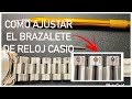 Cómo Ajustar El Brazalete / Correa de un Reloj Casio