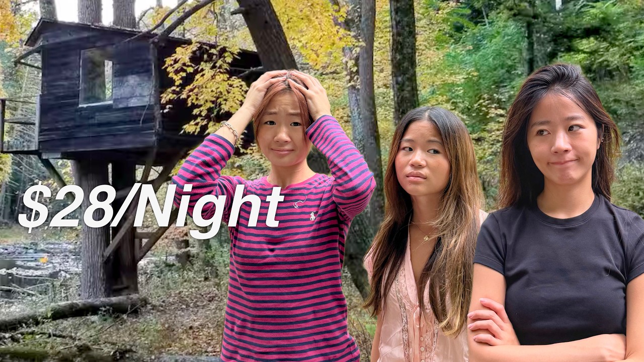 НОЧЕВКА В САМОМ ДЕШЕВОМ ДОМИКЕ НА ДЕРЕВЕ!!