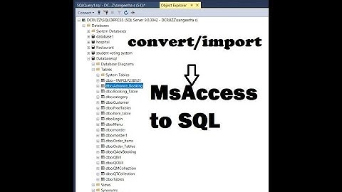 Import DataBase From MsAccess to SQL Server database/vb sql