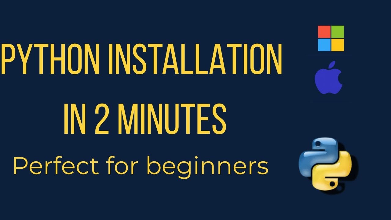 Python installation in 2 minutes - YouTube