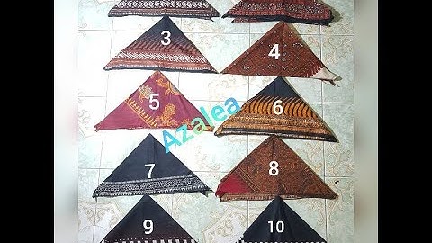 KAIN IKAT UDENG IKET BATIK MOTIF KHAS TERLENGKAP SEGITIGA