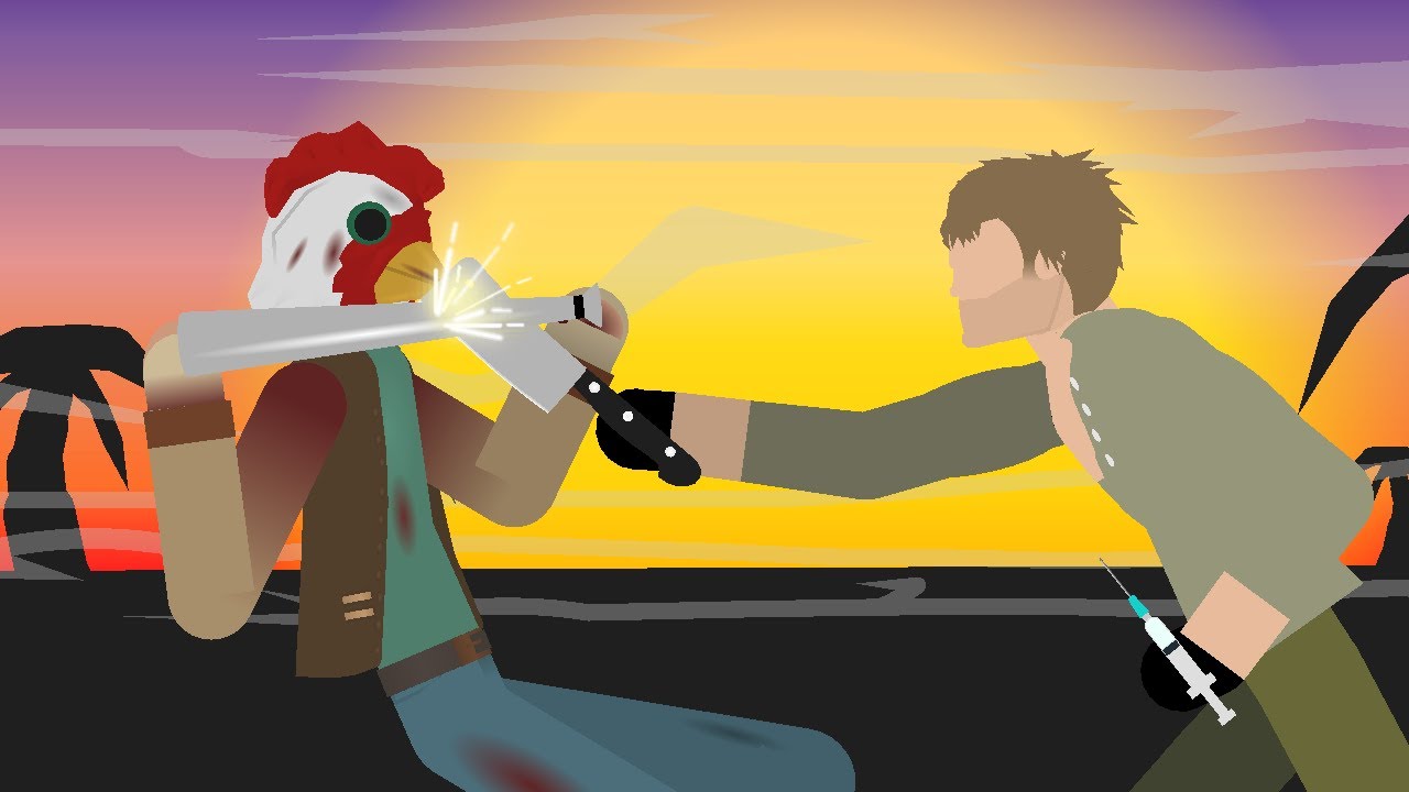 Jacket vs Dexter (HOTLINE MIAMI VS DEXTER) (STICKNODES)