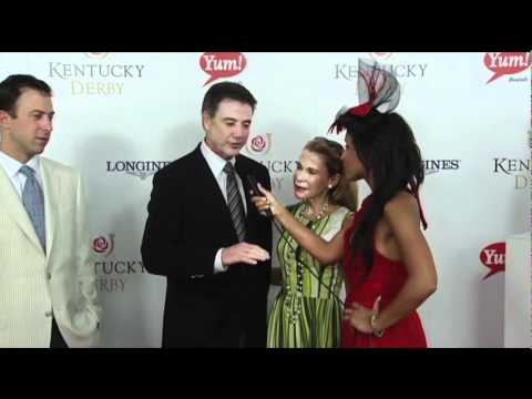 downs sims Rick Pitino walks the Kentucky Derby Red Carpet