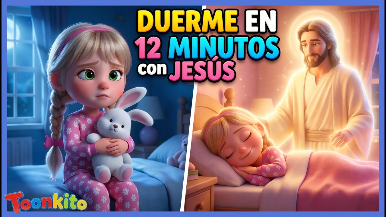Canción Cristiana para Dormir Bebés en 12 Minutos 🌙 | Canciones Relajantes | Duerme con Jesús