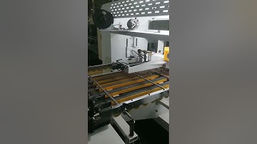 #short full automatic folder gluer stitcher strapper machine #diace #xinyu