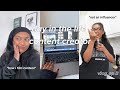 a WFH day as a content creator in london | *not an influencer* &amp; working with brands