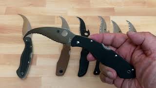 Spyderco Civilian, Matriach, Matriarch 2, and Lil’ Matriarch: The Spyderco Reverse “S” Blade!