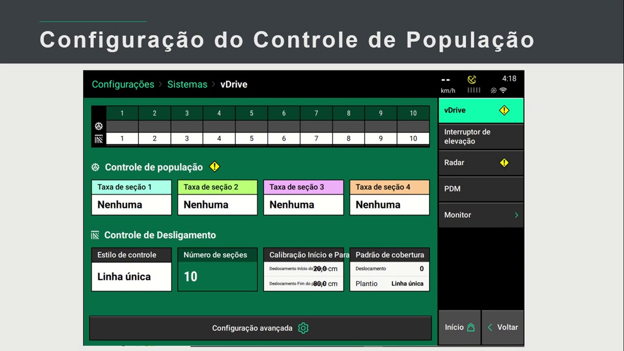 17   Configuração vDrive   População