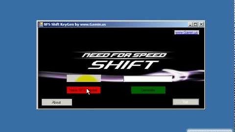 NFS Shift KeyGen v1.09 [New Release Oct 2012]