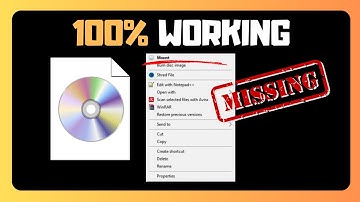 QUICK And EASY STEPS TO FIX ISO Mount Option Missing In Windows Or Computer