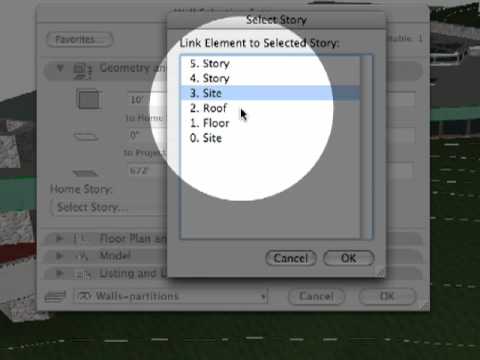 vinculados por afecto cap 1 sub español ArchiCAD 11 New Features (ESP) - Elementos constructivos vinculados a Pisos
