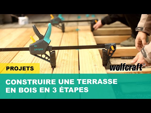 wolfcraft 6985000 Serre-joint à main pour pose terrasse