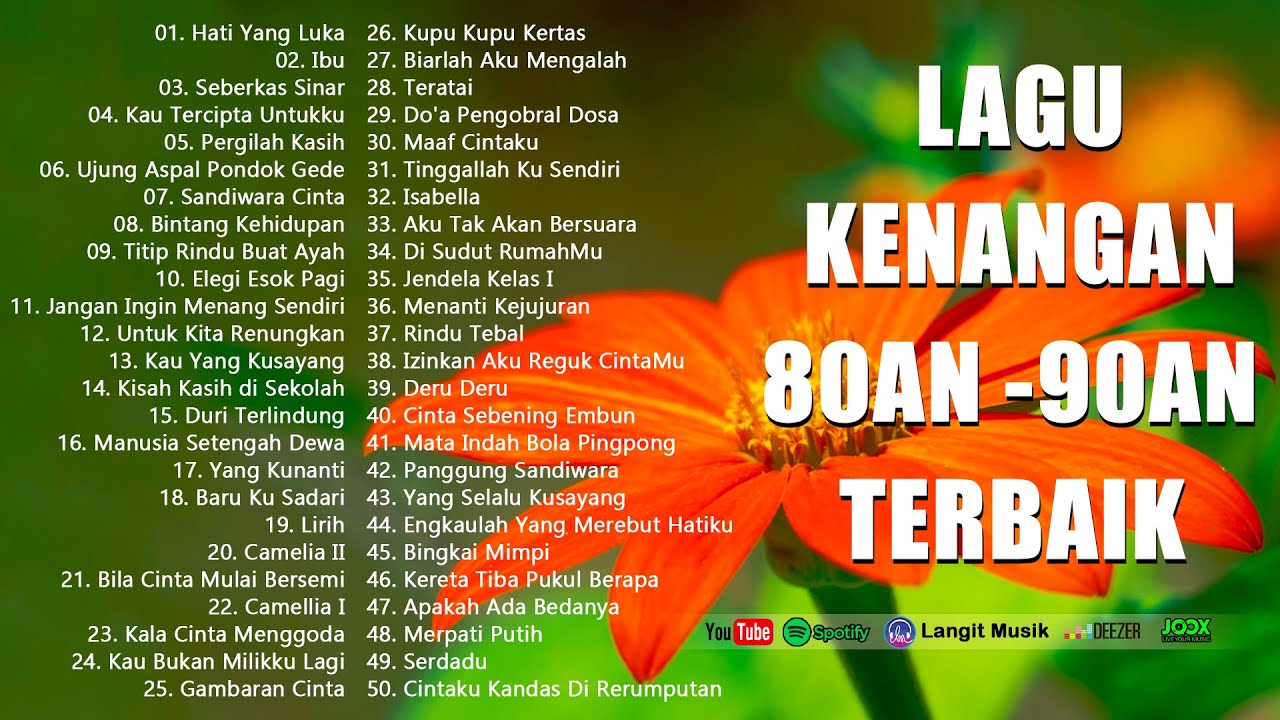 Lagu Lawas Penuh Kenangan - 50 Top Lagu Lawas 80an - 90an Terpopuler