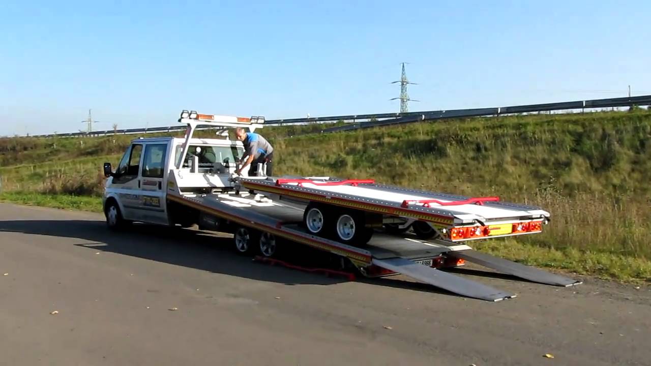 Fitzel SPEEDER odtahová plošina - nalozeni přívěsu