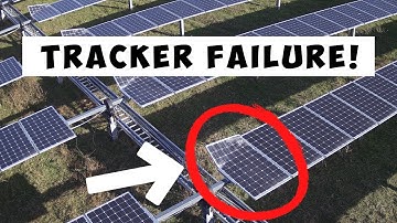 PV Solar System Tilt-Tracker MAJOR FAILURE - Aerial Thermography