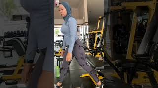 Hijab Style Gym Try On Leggings Women's Sports Hoodie Stracy Material