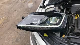 Фары Full LED с динамическими поворотниками и LED DRL VW Jetta MK6