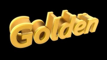 Cinema 4D R20 Tutorial - Golden Text