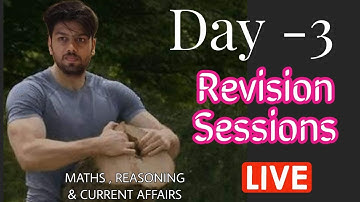 Day-3 ! CRASH COURSE 10 DAYS 2022 ! BEST MATHS, REASONING, VOCAB AND GK QUESTIONS ! 10 sets