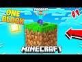 Sirf 1 Block Se Shuru Hua Mera Minecraft World | One Block Challenge"