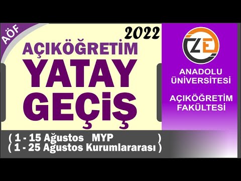 AÖF 2022 Açıköğretim