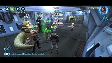 SWGOH Cade Bane Datacron test