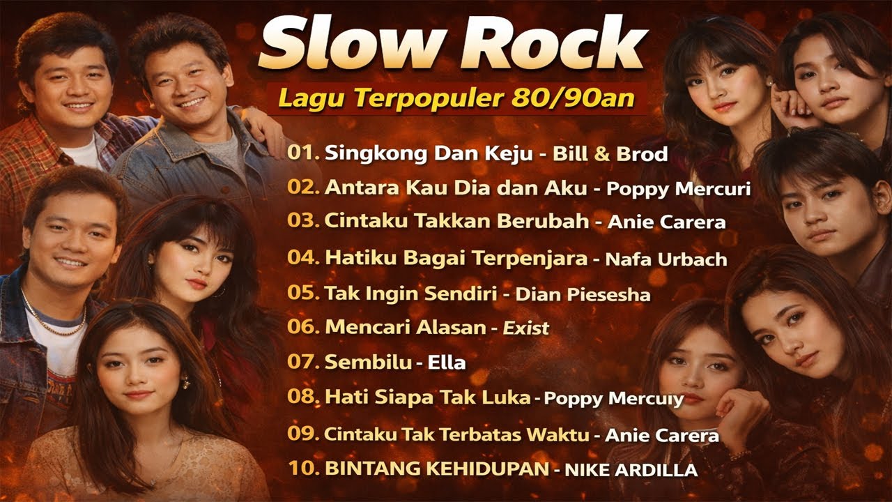 Slow Rock Terpopuler 80/90an | Lagu Galau Legendaris Indonesia Paling Hits