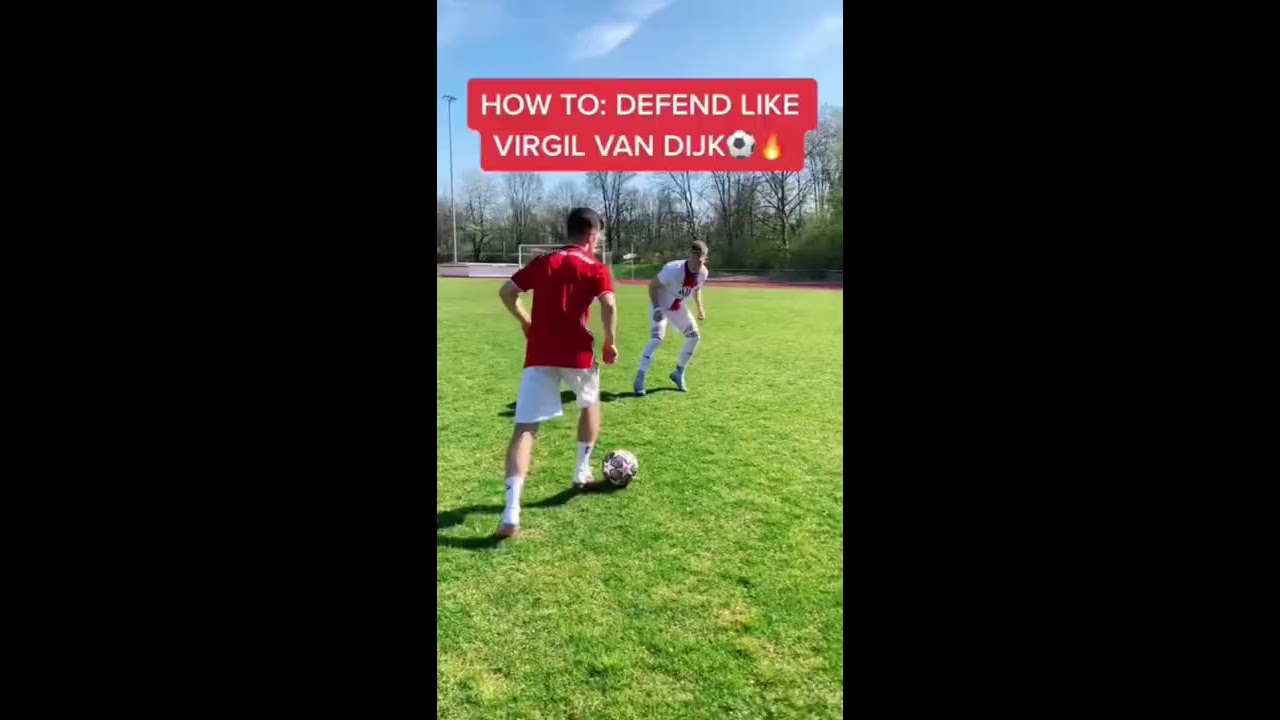2 TIPS TO DEFEND LIKE VIRGIL VAN DIJK Soccer Football Fussball Tutorial Foryou Psg Messi