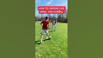2 TIPS TO DEFEND LIKE VIRGIL VAN DIJK! #soccer #football #fussball #tutorial #foryou #psg #messi