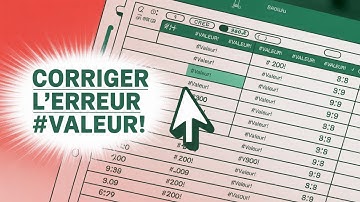 ⚠️ Excel : Corriger l’erreur #VALEUR! facilement 🖱️✨