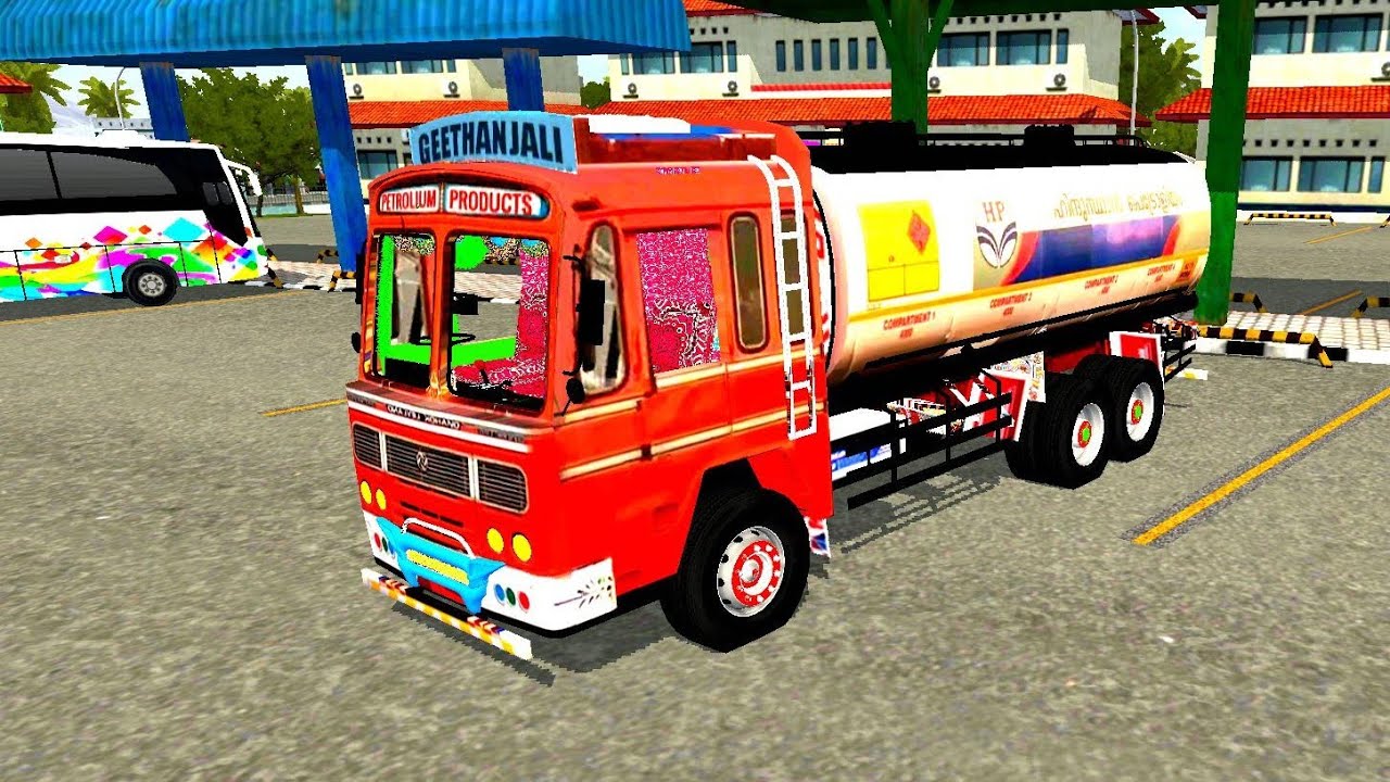 Indian Petroleum Truck Mod For Bussid - YouTube