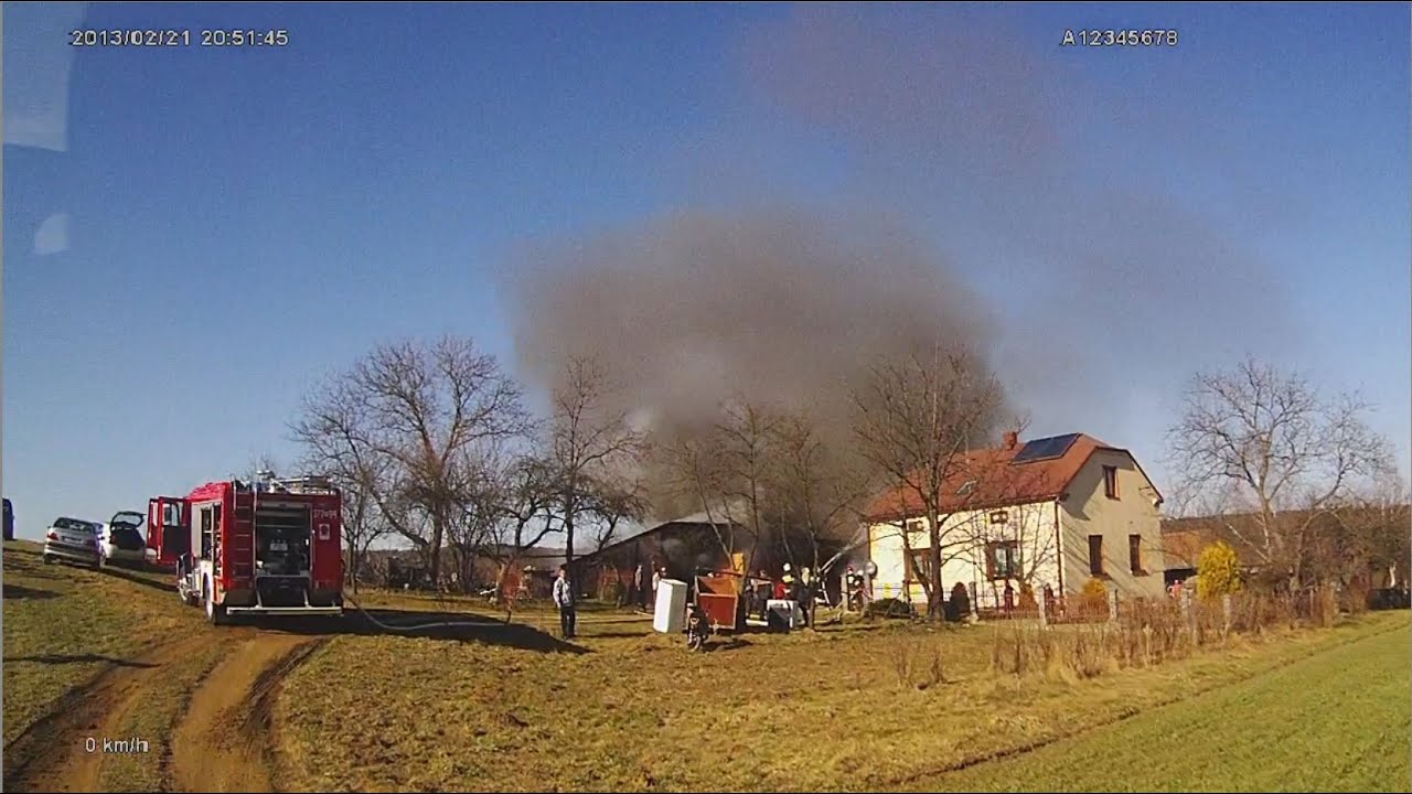 OSP Szerzyny - wyjazd alarmowy do pożaru