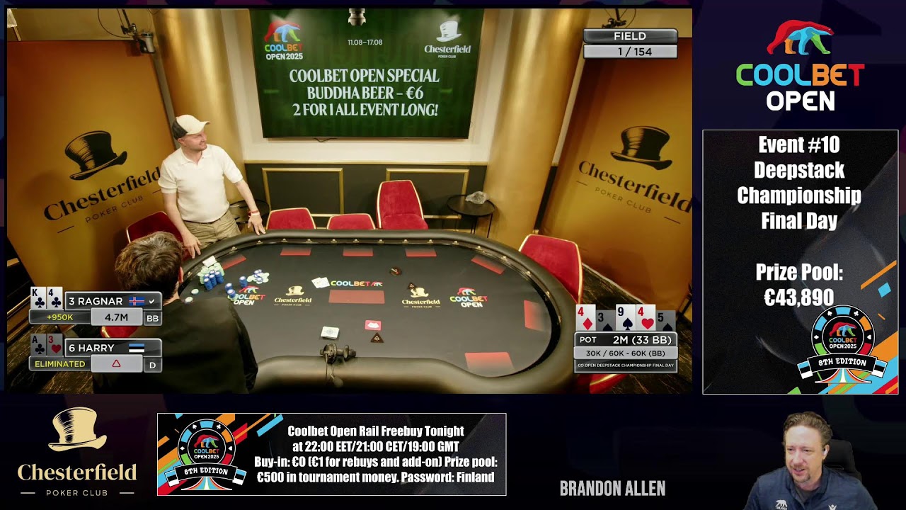 Coolbet Open 2025 Event #10 - Deepstack Championship Final Day