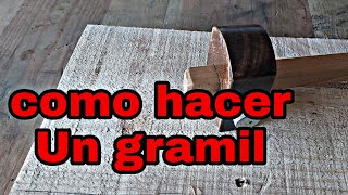 Como hacer un gramil de madera muy facil